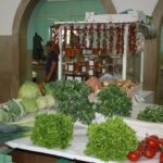 Fresh produce for sale at a Portuguese market.