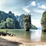 Rock formations in the south of Thailand.