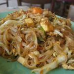 Pad Thai, a famous Thai noodle dish.