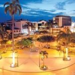 Juan Montalvo Park in Machala, Ecuador