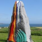 Ice, Fire and Water Sculpture by Colette O'Brien in Copper Coast Geo-park