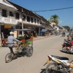 The streets of Luang Prabang in Laos
