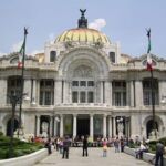 The Palacio de Bellas Artes cultural center in Mexico City, Mexico
