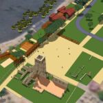 Panama Viejo 3D Render