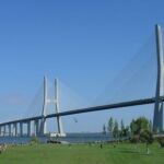 Vasco da Gama Bridge in Lisbon, Portugal