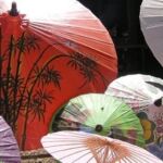Beautiful umbrellas in Thailand