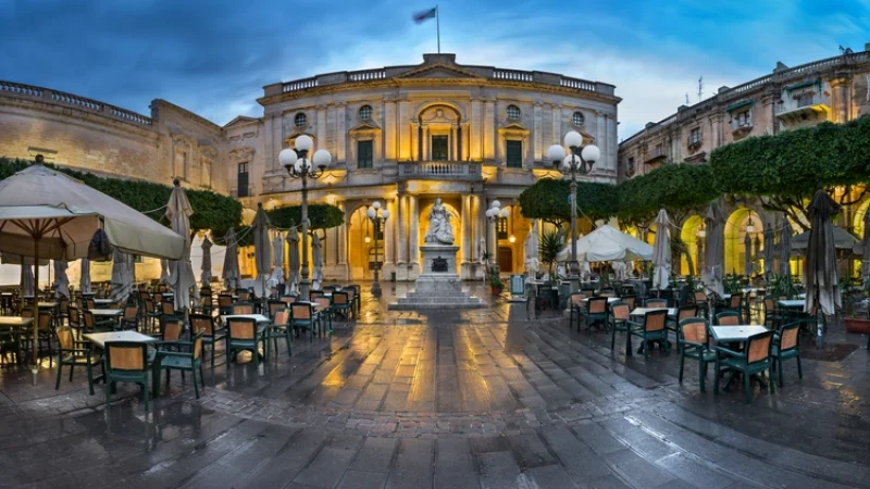 National Library of Malta. Valletta Malta