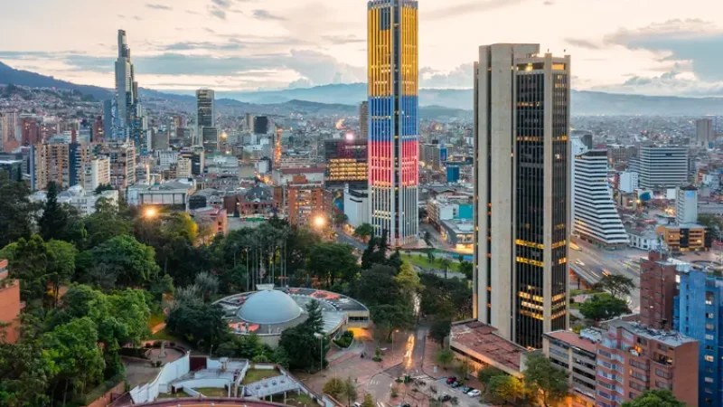 View of Bogota, Colombia. travel in colombia work in colombia