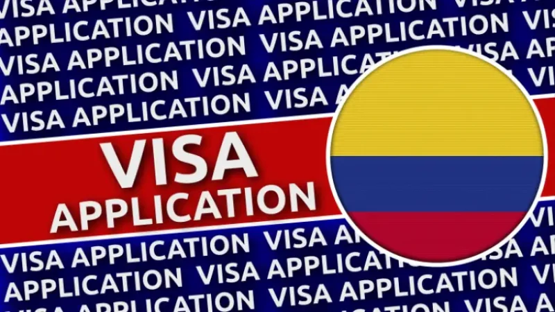 Visa application for Colombia