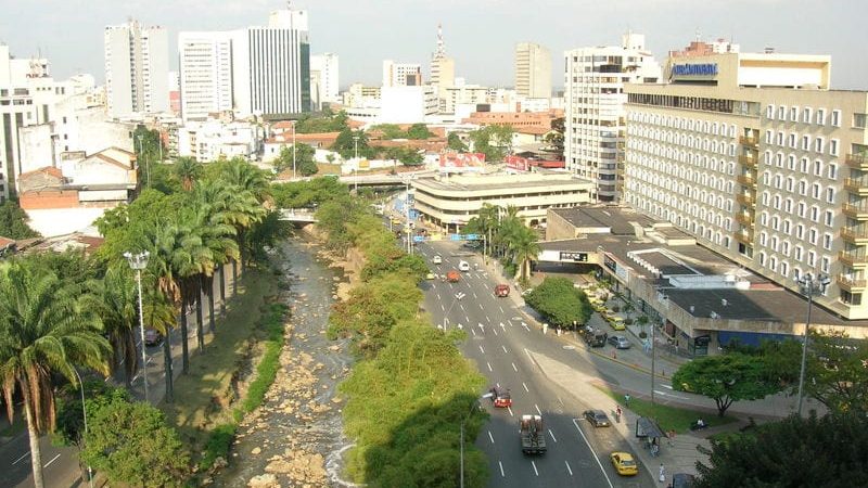 View across the city of Cali, Colombia