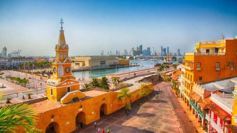 Daylight view of Cartagena Colombia