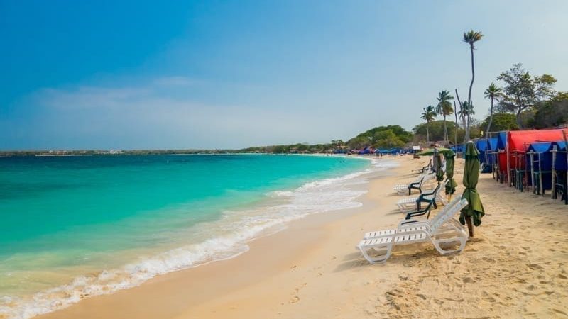 Blanca beach near Cartagena, Colombia
