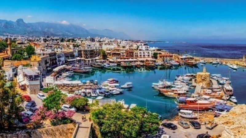 Kyrenia marina in Cyprus.