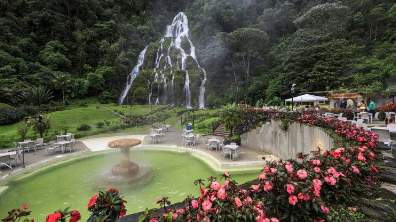 Thermal sources Santa Rosa de Cabal in the coffee zone of Pereira, Colombia