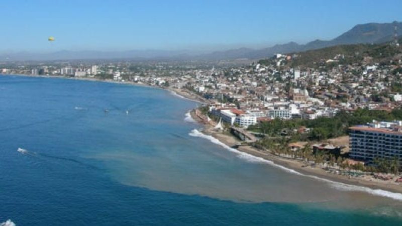Puerto vallarta bay in Mexico